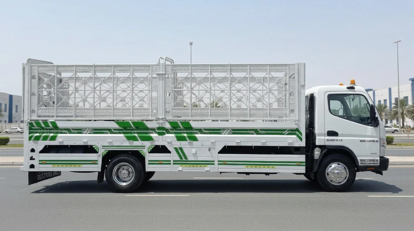Stake-body cargo truck