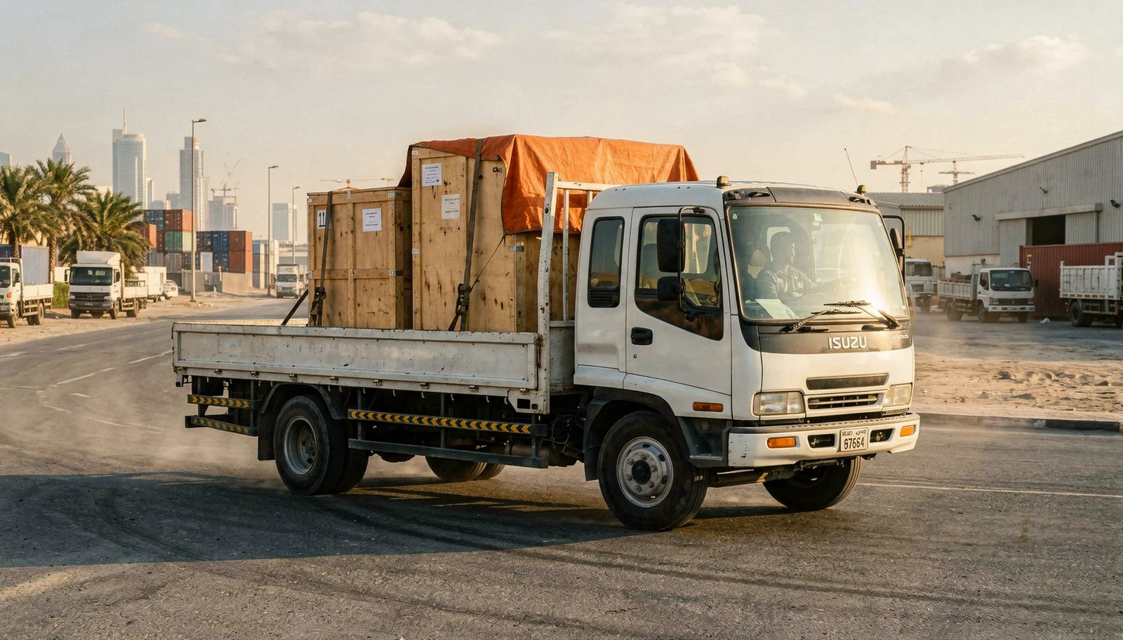 7-ton flatbed truck